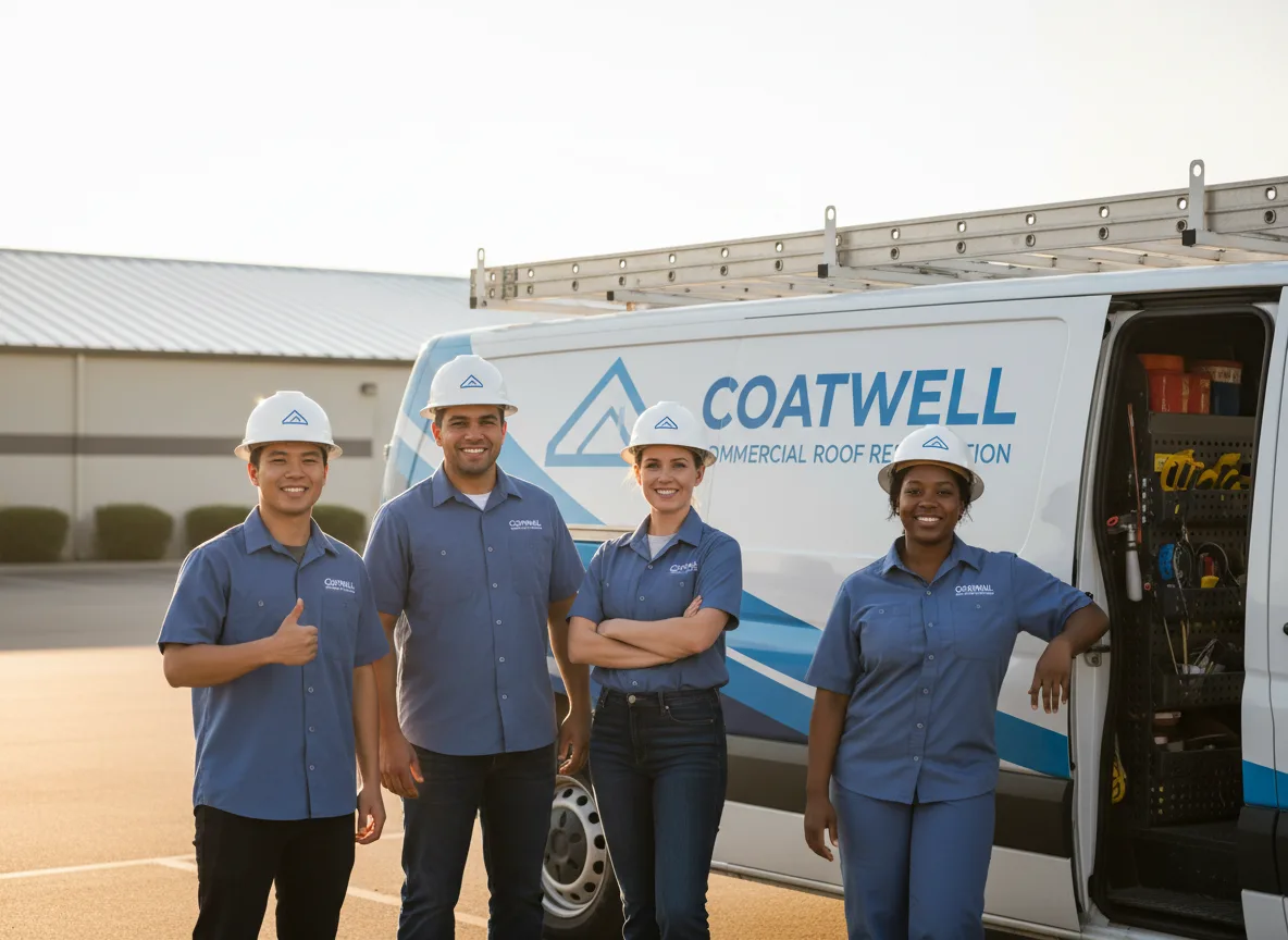Commercial roof coating company in Olin, IA